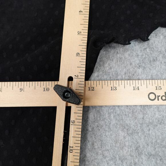 Vintage 90s Betsey Johnson Sheer Black Lace Mesh Tulle Slip Dress Floral Trim - Picture 6 of 8